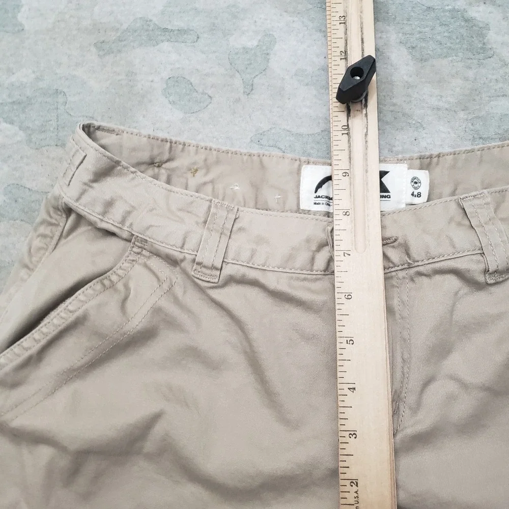 Mountain Khakis Shorts Womens 4x8 Brown Hiking Outdoor Pockets